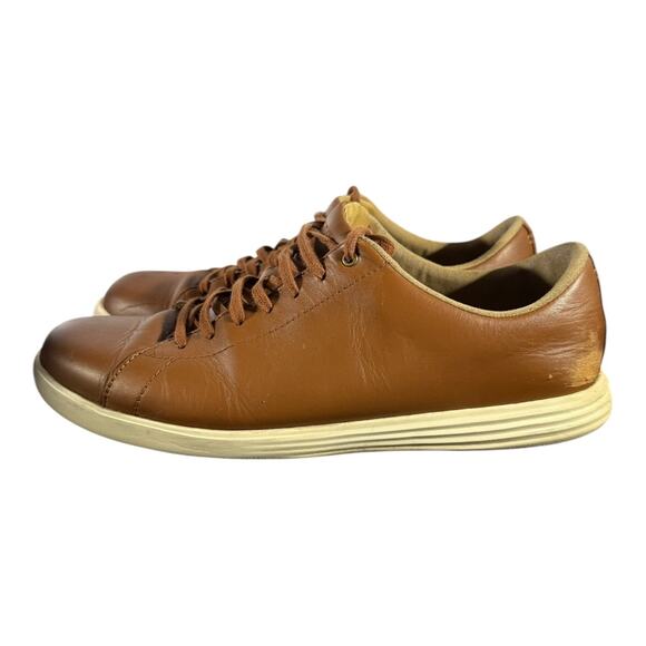 Cole Haan Grand Crosscourt II Leather Sneakers Brown Men’s Size 11M Grand.OS - Picture 4 of 9